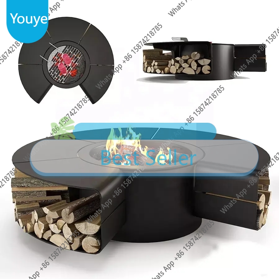 Outdoor Furniture Fire Pit Set - طاولة نار خارجية بدون دخان من