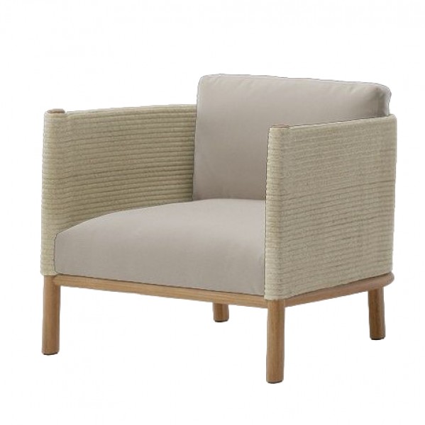Outdoor Furniture Teak - أريكة خارجية أحادية المقعد بإطار من