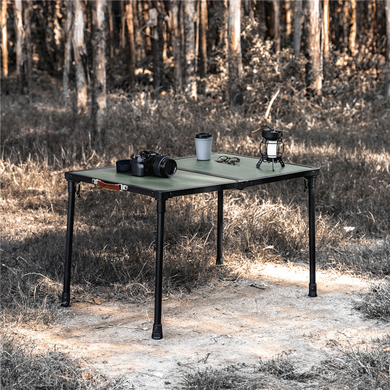 Outdoor Furniture Plus - طاولة تخييم خارجية كبيرة الحجم، أثاث