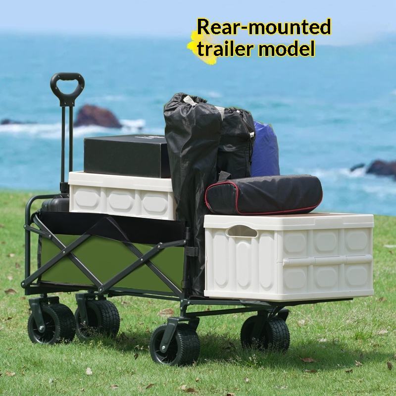Outdoor Furniture In Sale - عربة تخزين قابلة للطي بأربع عجلات
