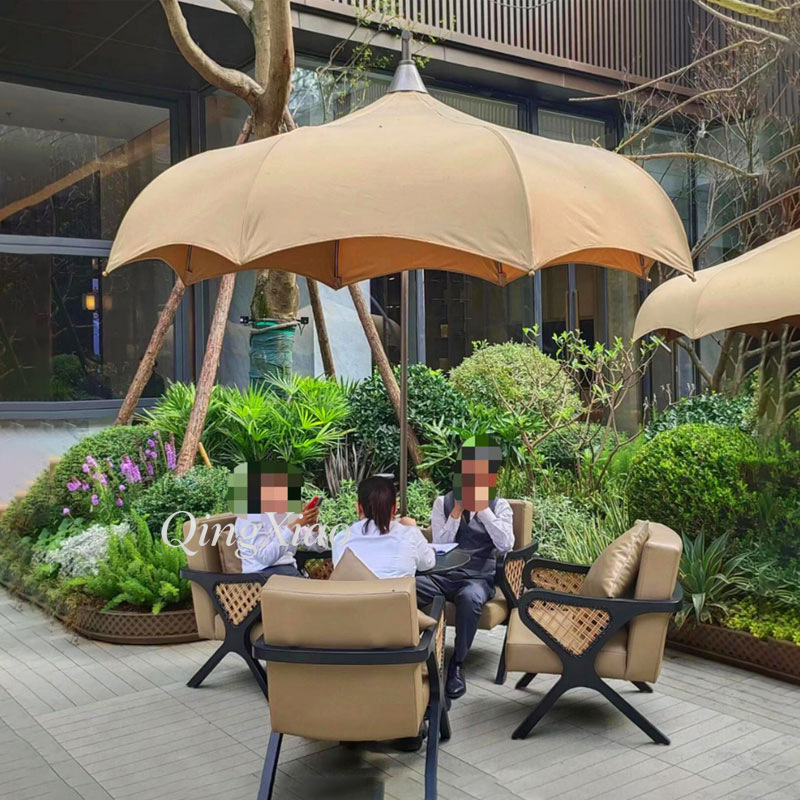 Outdoor Furniture For Cafe - مظلة كانتيليفر مقوسة مقاومة للماء ومضادة