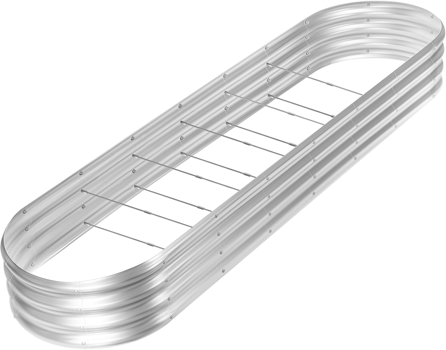 Planter Raised Metal - حوض زراعة مرتفع مجلفن بطول 8