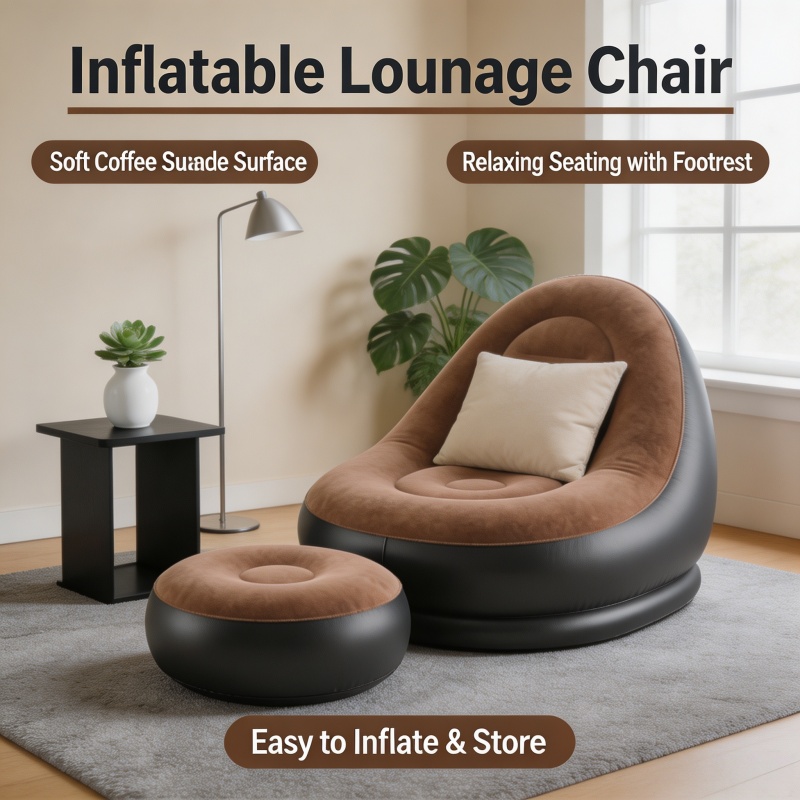 Outdoor Furniture Recliner Set - أريكة استرخاء قابلة للنفخ، كرسي قابل