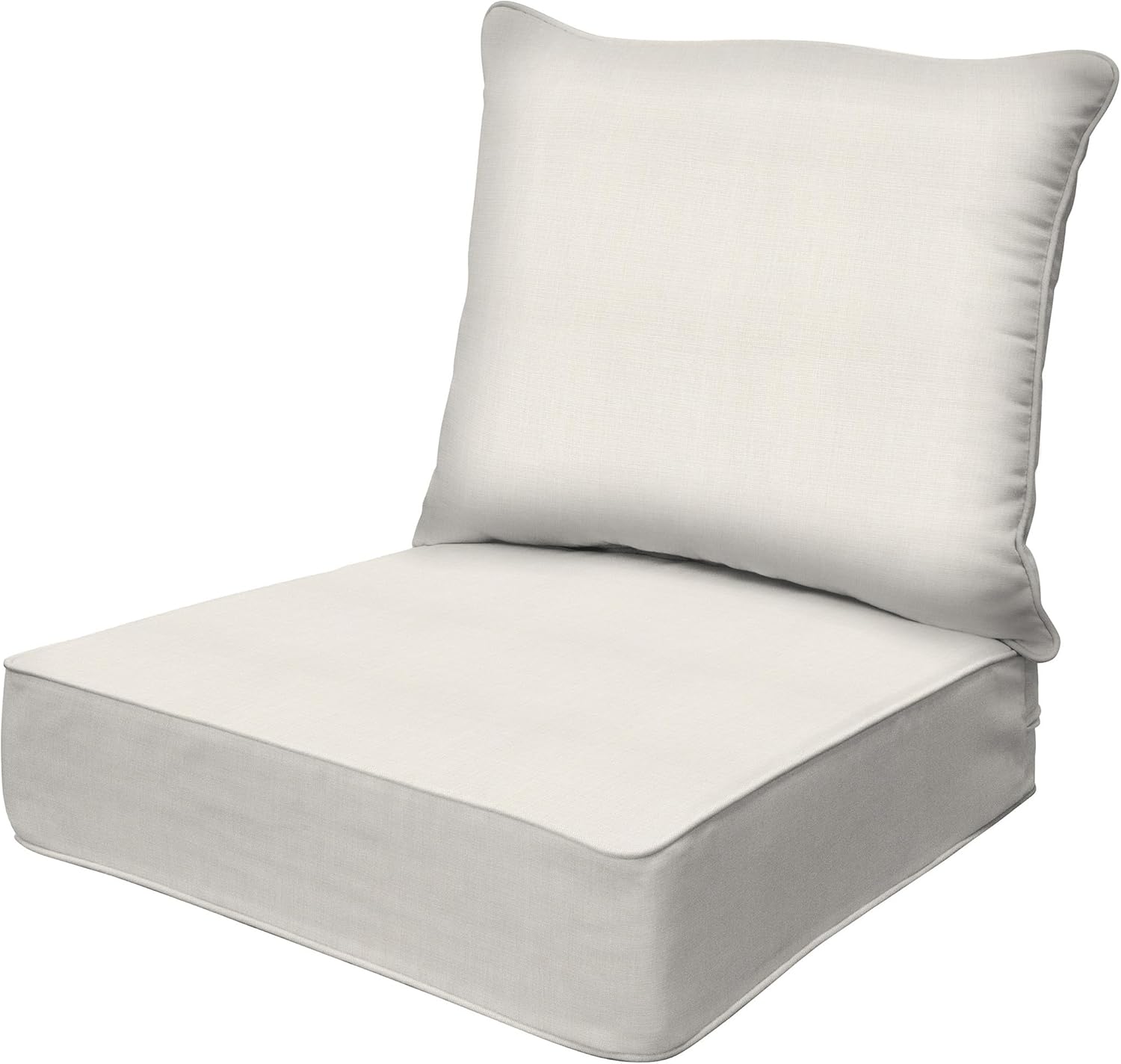 Outdoor Furniture In - أثاث خارجي للفناء، بلون عظمي صلب،