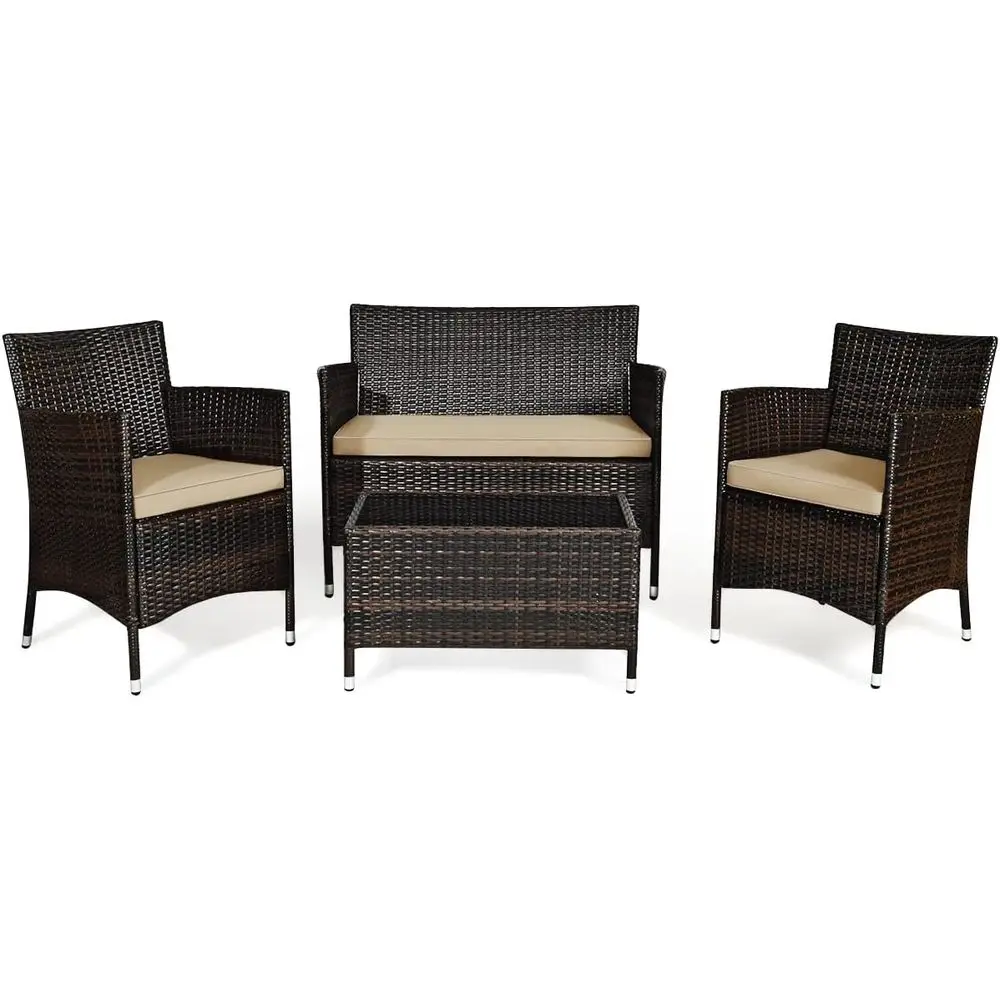 Outdoor Furniture Balcony - طقم أثاث خارجي من الراتان مكون