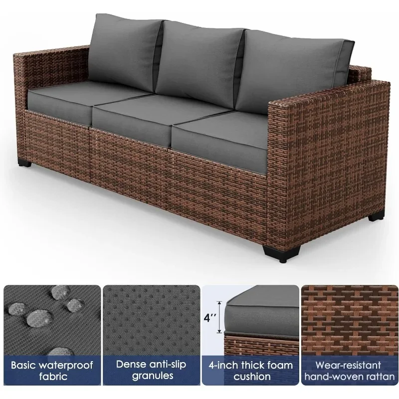 Outdoor Furniture Fire Pit Set - مجموعة اثاث مع طاولة حفرة النار،