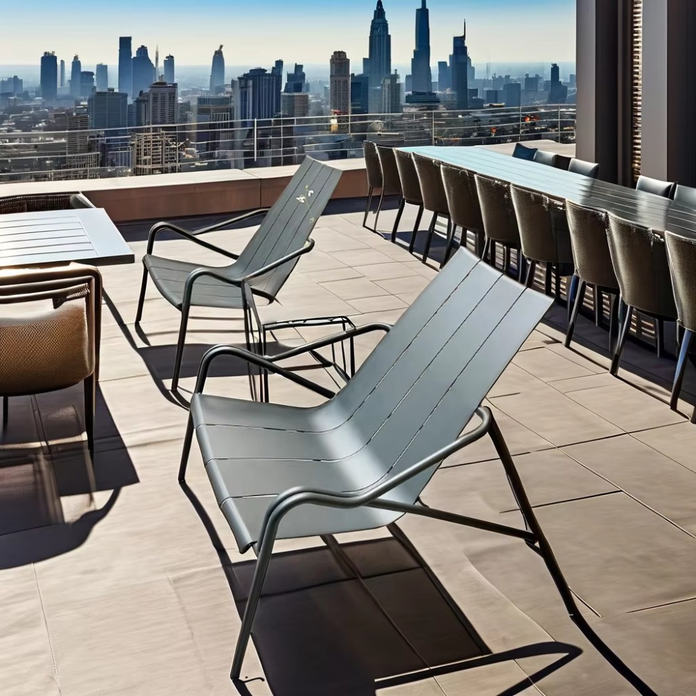 Outdoor Furniture For Cafe - إيطاليا تصميم تخصيص الألومنيوم الأثاث في