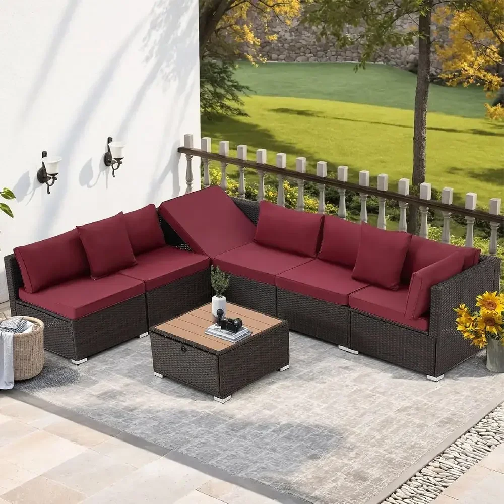 Outdoor Furniture Balcony - طقم أثاث خارجي مكون من 7