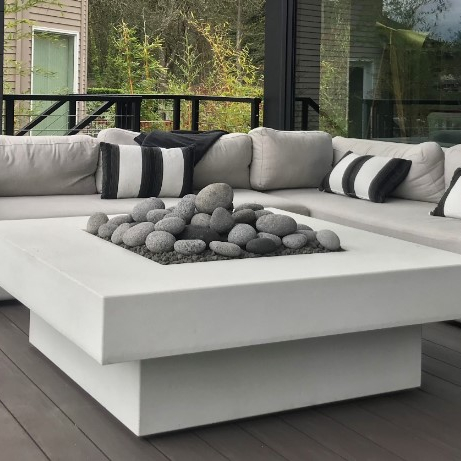 Outdoor Furniture Fire Pit Set - طقم أريكة خارجية مع طاولة موقد