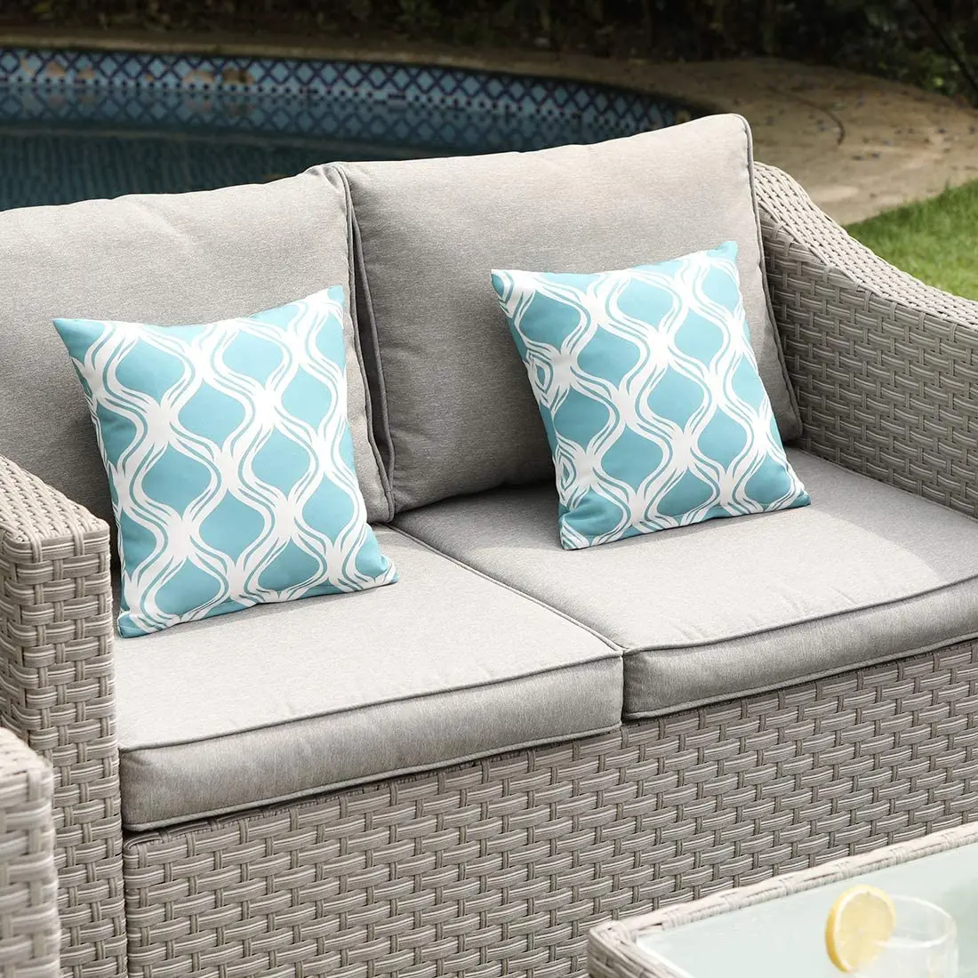 Outdoor Furniture Fire Pit Set - -أثاث خارجي مكون من 5 قطع