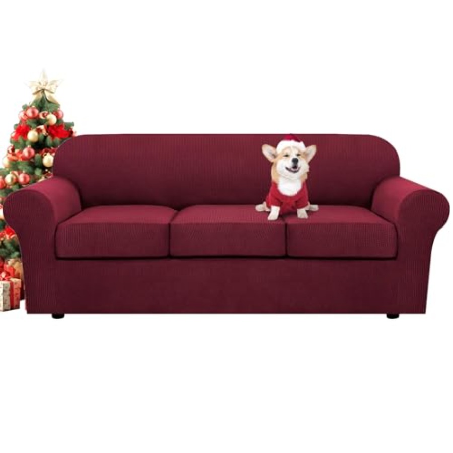 Outdoor Furniture Plus - 4 قطع أغطية أريكة قابلة للتمدد