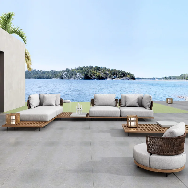 أريكة خارجية للفيلا والفناء، ت - مراجعة Outdoor Furniture Teak وسعره