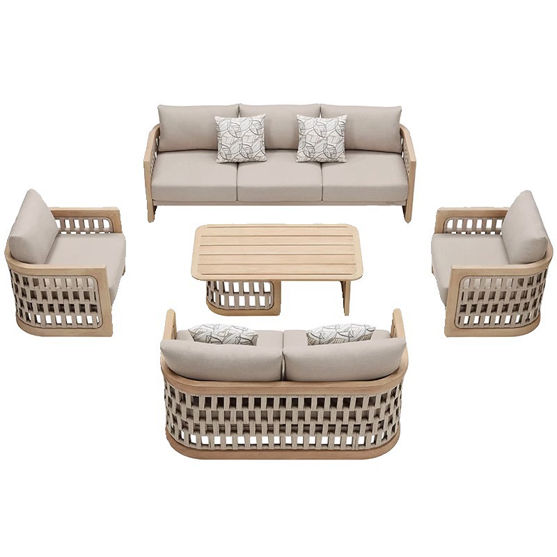 # طقم أريكة خشبية من خشب الساج - مراجعة Outdoor Furniture Teak وسعره