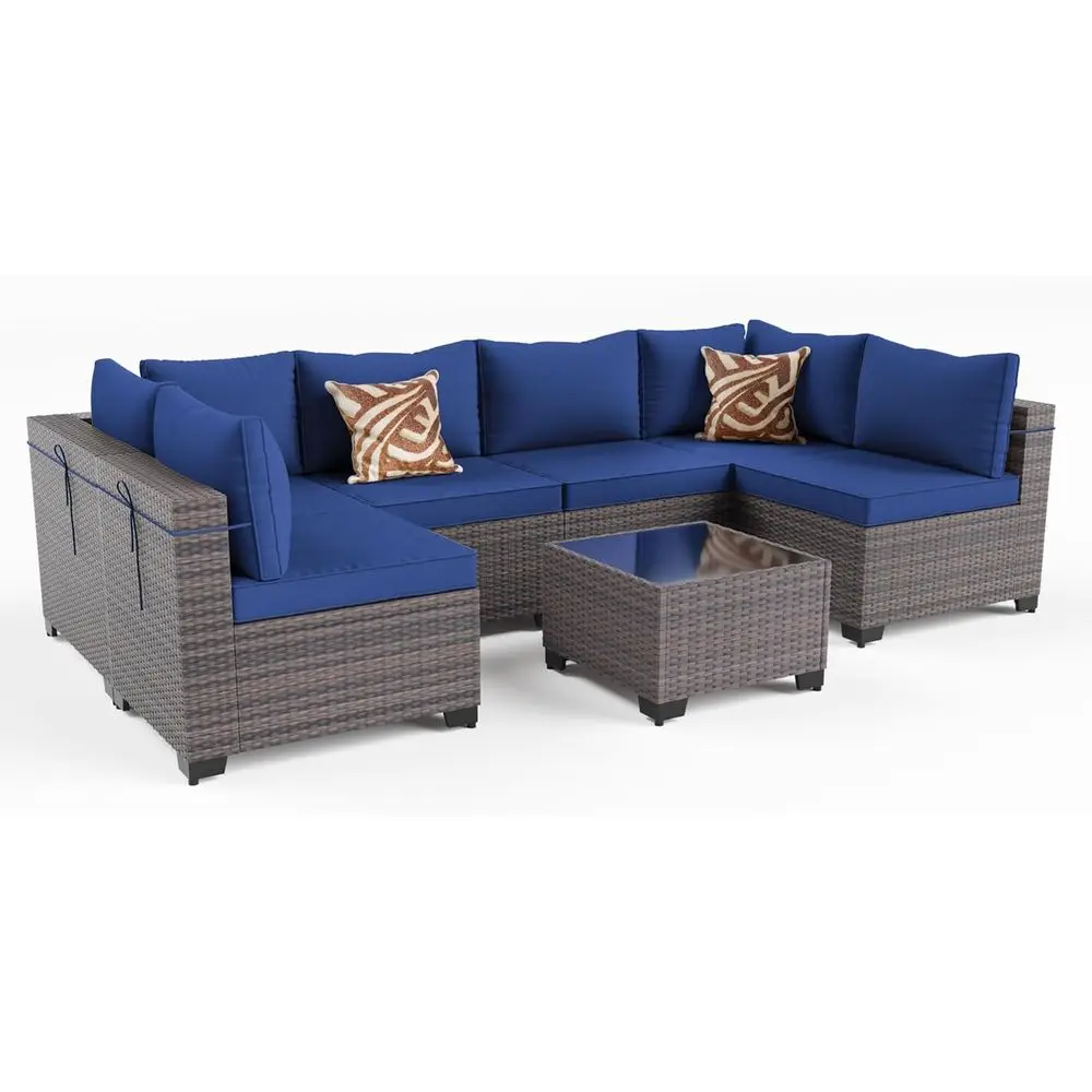 طقم أثاث خارجي مكون من 7 قطع،  - مراجعة Outdoor Furniture Balcony وسعره