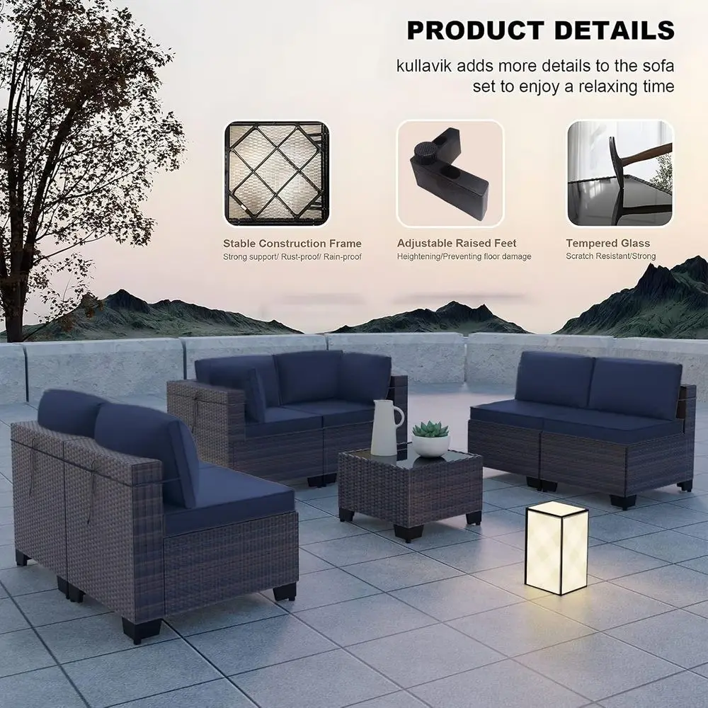 طقم أثاث خارجي مكون من 7 قطع،  - مراجعة Outdoor Furniture Balcony وسعره