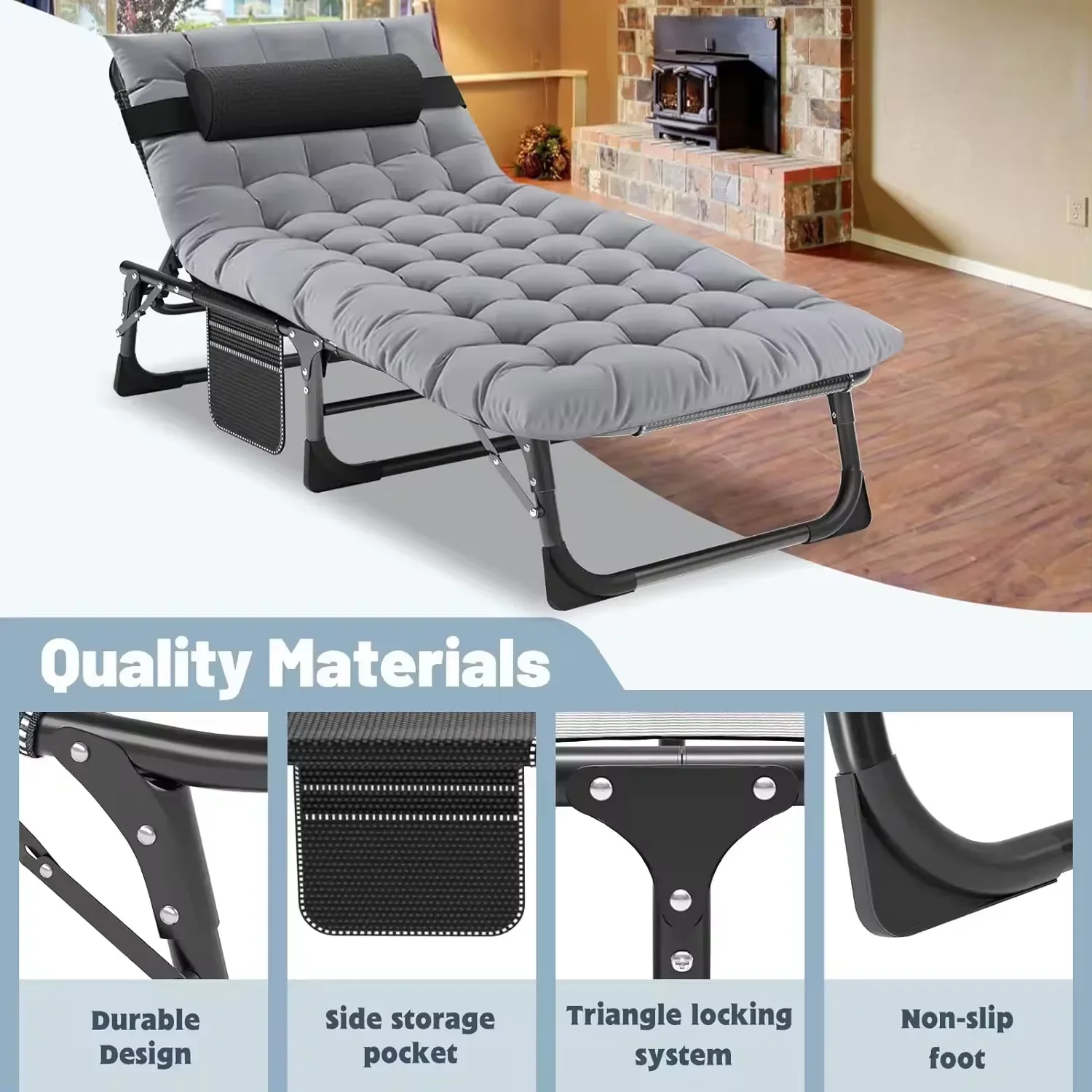 سرير قابل للطي محمول مع وضعيات - مراجعة Outdoor Furniture In Sale وسعره