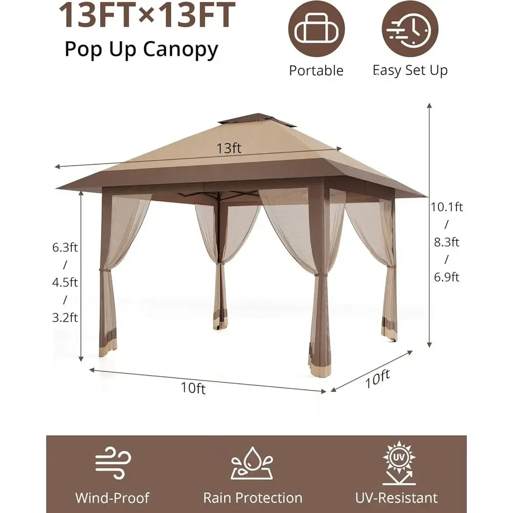 جازيبو خارجي 13×13 مع غطاء شبك - مراجعة Outdoor Furniture Balcony وسعره