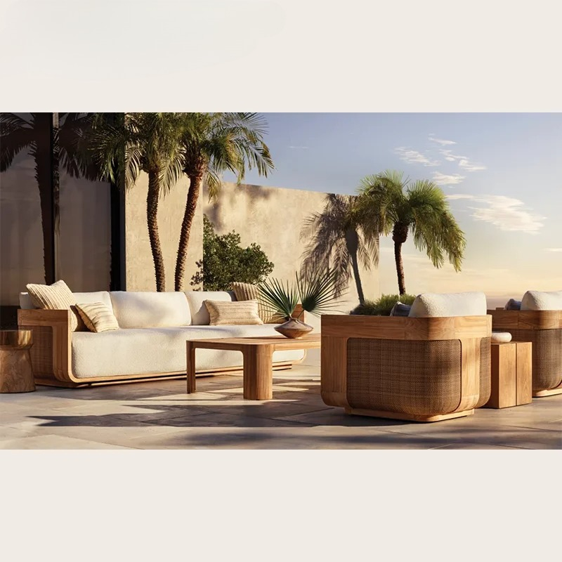 في الهواء الطلق طقم أريكة من خ - مراجعة Outdoor Furniture Teak وسعره