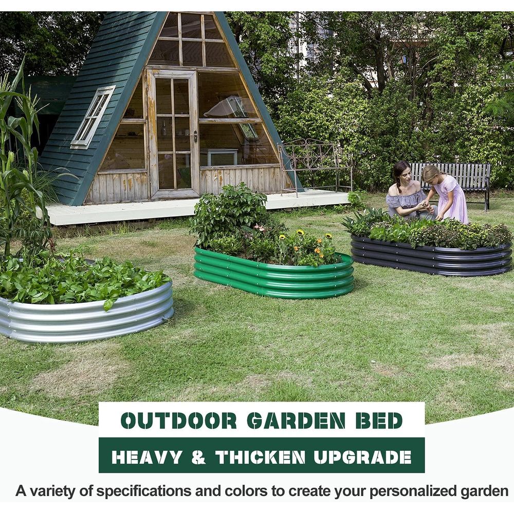 عبوة من أغطية الحديقة المرتفعة - مراجعة Planter Raised Metal وسعره
