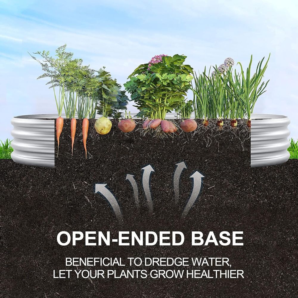 عبوة من أغطية الحديقة المرتفعة - مراجعة Planter Raised Metal وسعره