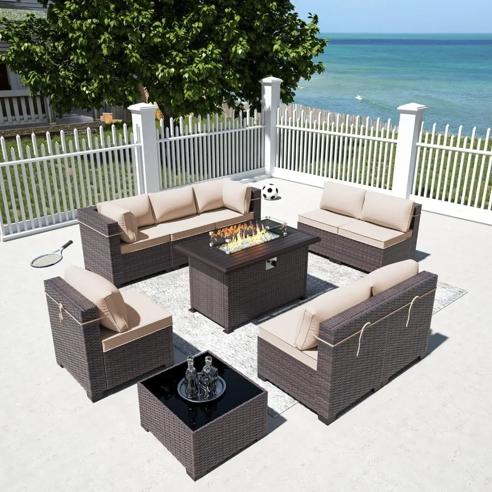 -مجموعة أثاث الفناء مع طاولة ح - مراجعة Outdoor Furniture Fire Pit Set وسعره