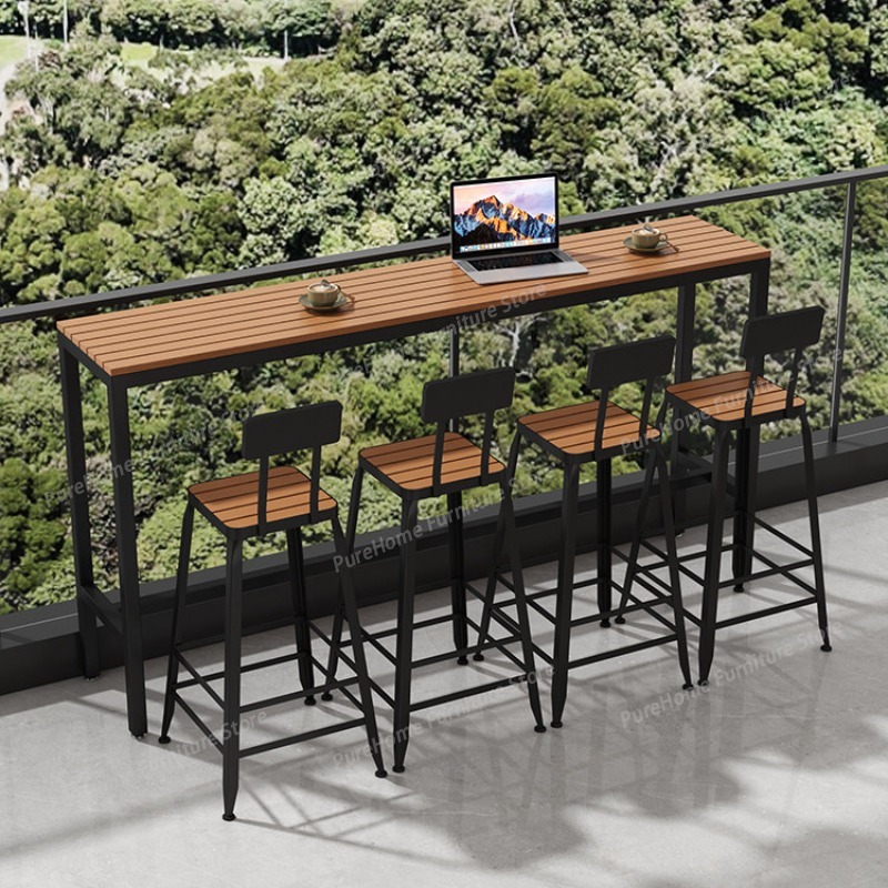 طاولة بار خارجية حديثة مقاومة  - مراجعة Outdoor Furniture For Cafe وسعره
