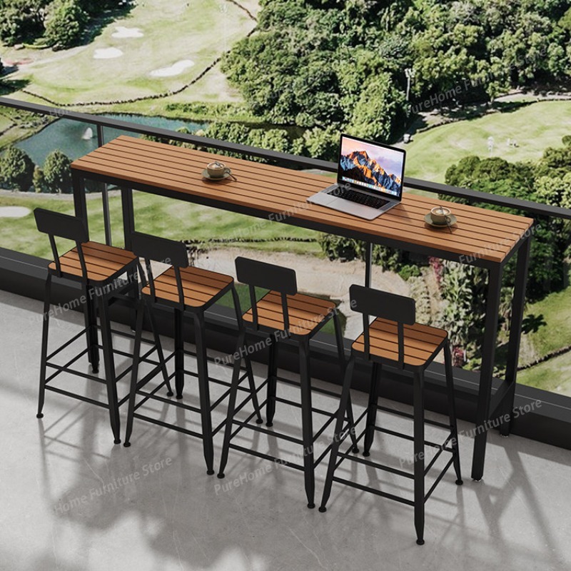 طاولة بار خارجية حديثة مقاومة  - مراجعة Outdoor Furniture For Cafe وسعره