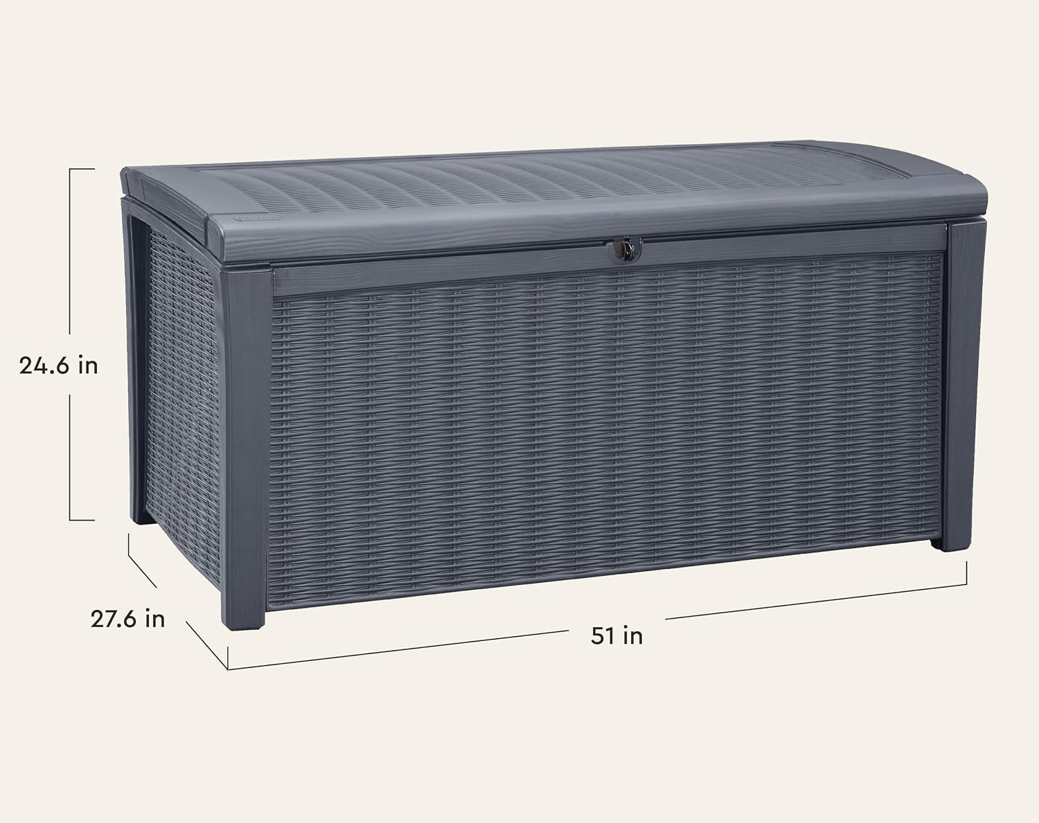 صندوق تخزين خارجي سعة 110 جالو - مراجعة Outdoor Furniture For Pool وسعره