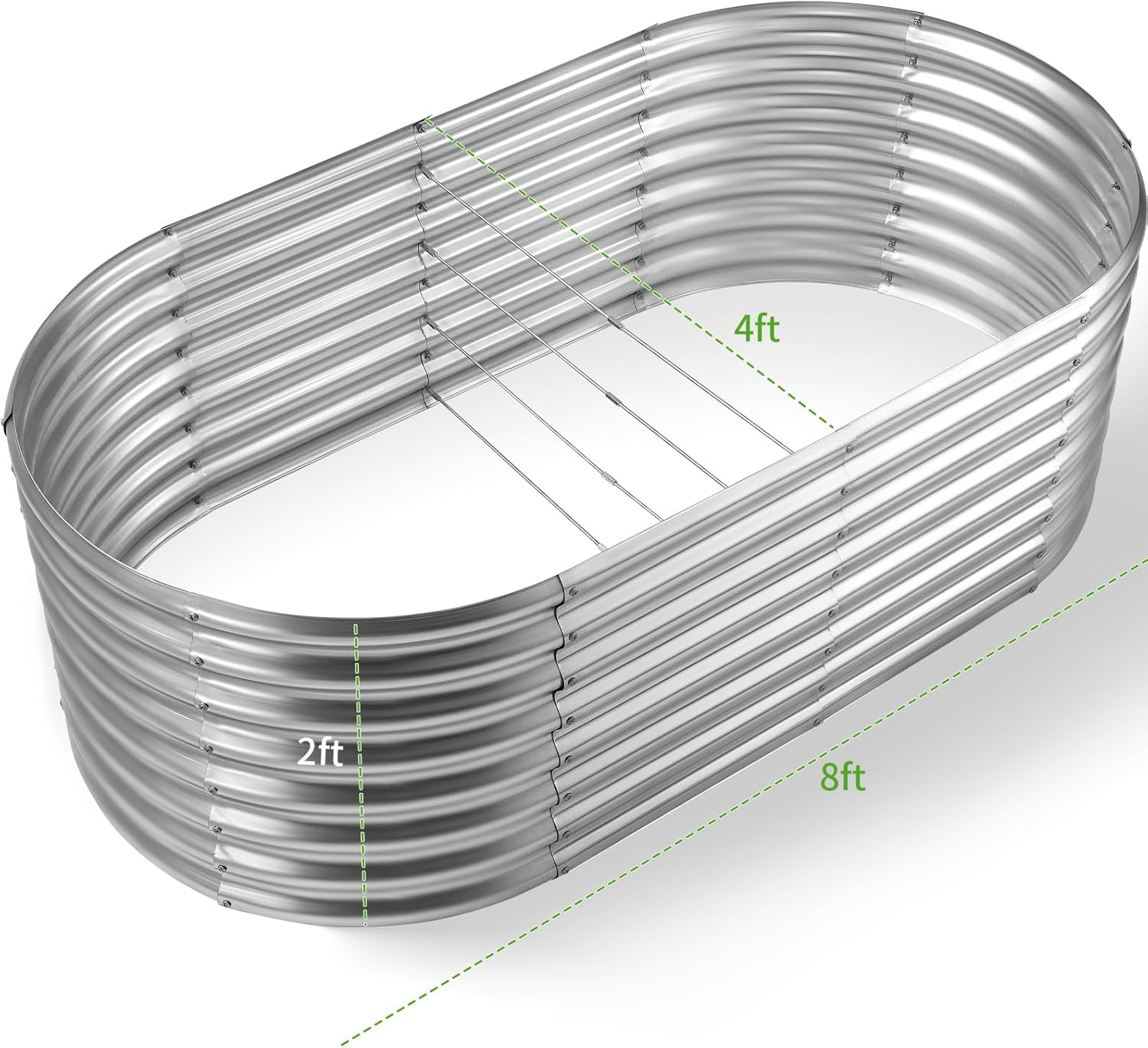 حوض زراعة مرتفع مجلفن، صناديق  - مراجعة Planter Raised Metal وسعره