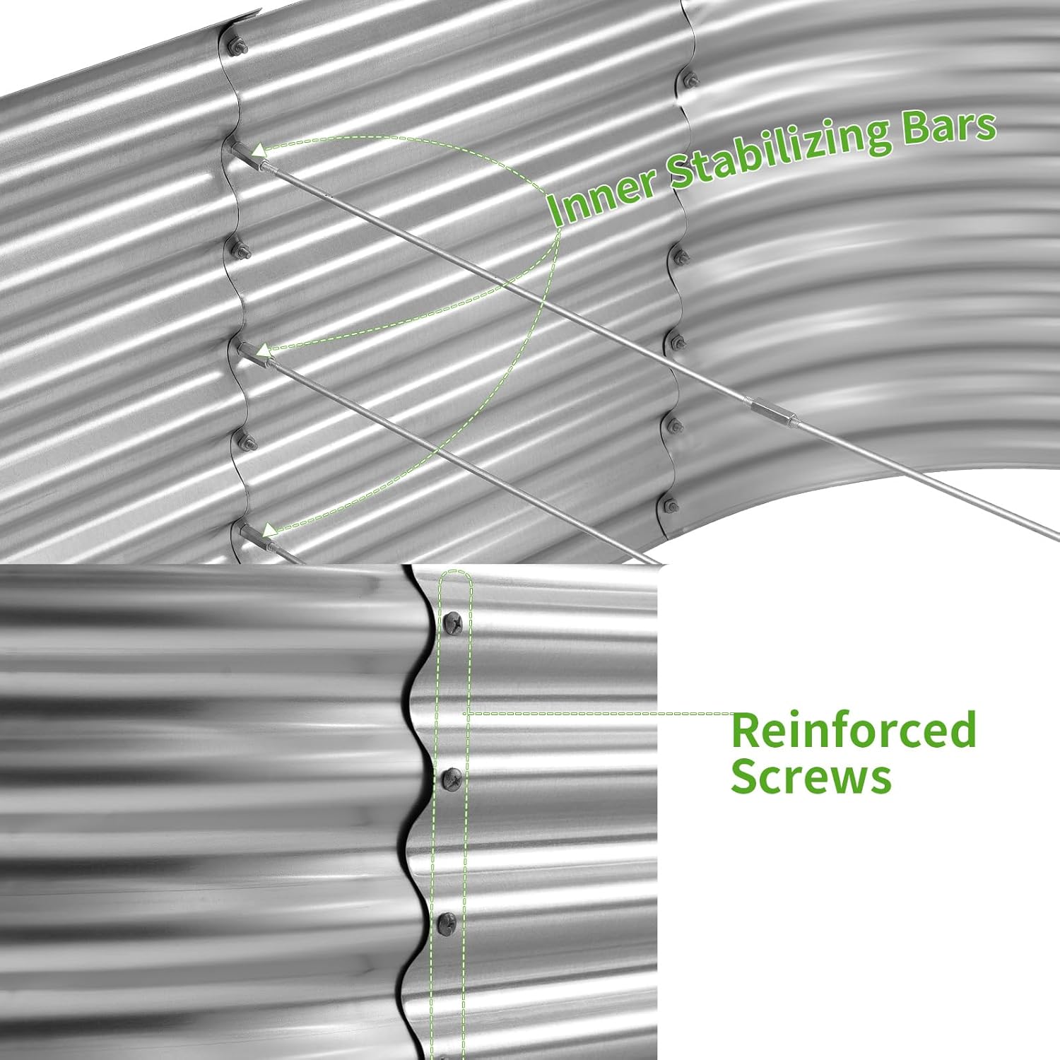 حوض زراعة مرتفع مجلفن، صناديق  - مراجعة Planter Raised Metal وسعره