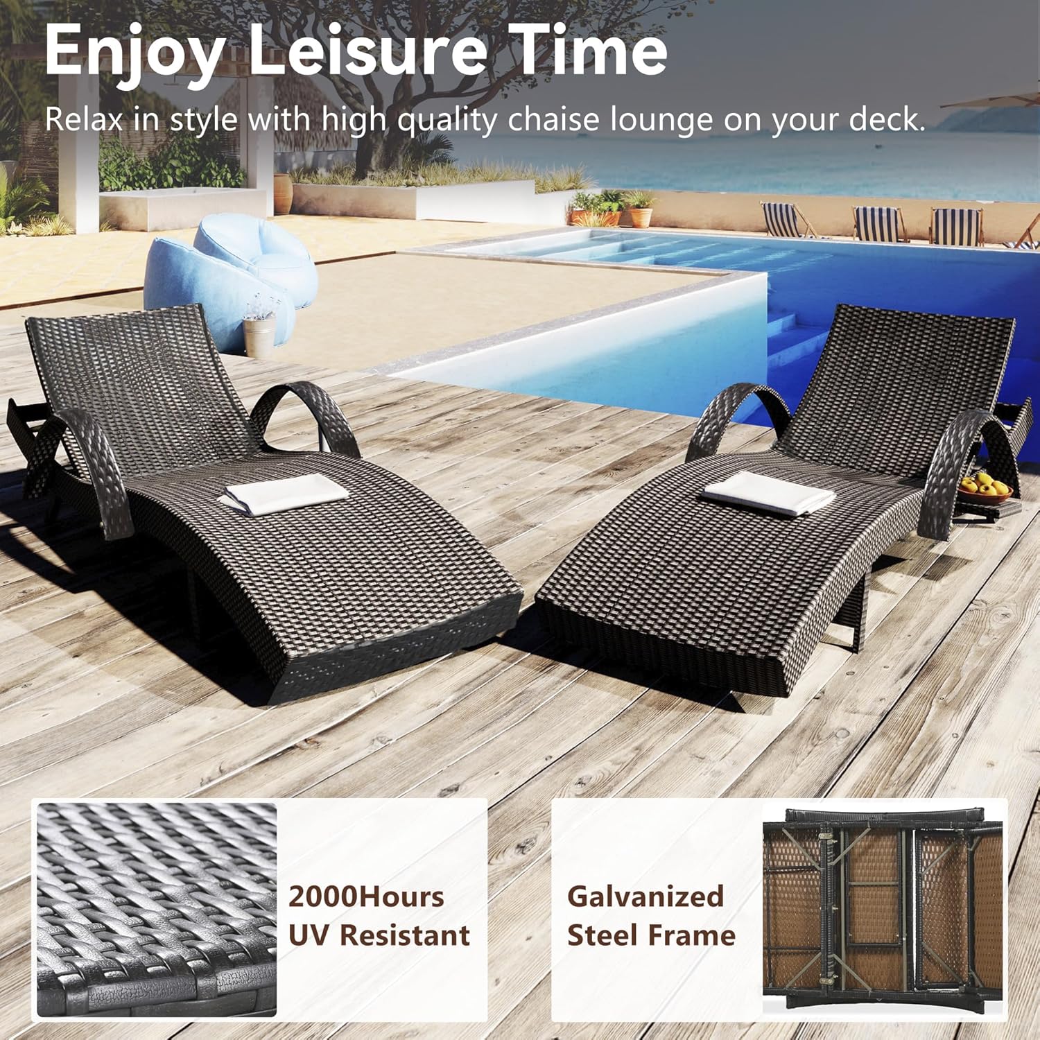 مجموعة كراسي استرخاء قابلة للت - مراجعة Outdoor Furniture Recliner Set وسعره