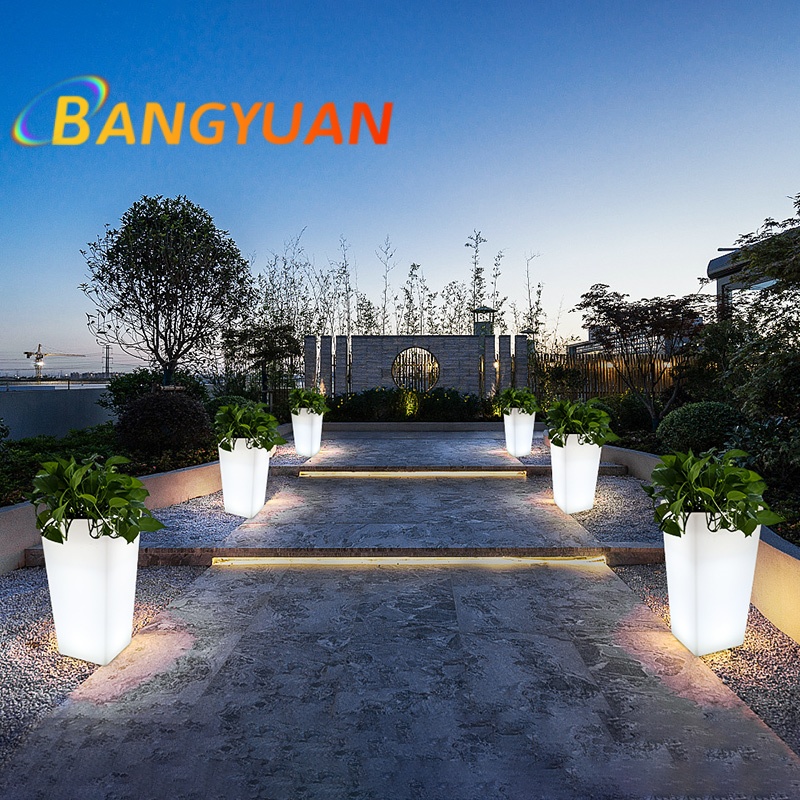 LED متوهجة حديقة اناء للزهور إ - مراجعة Outdoor Furniture Balcony وسعره