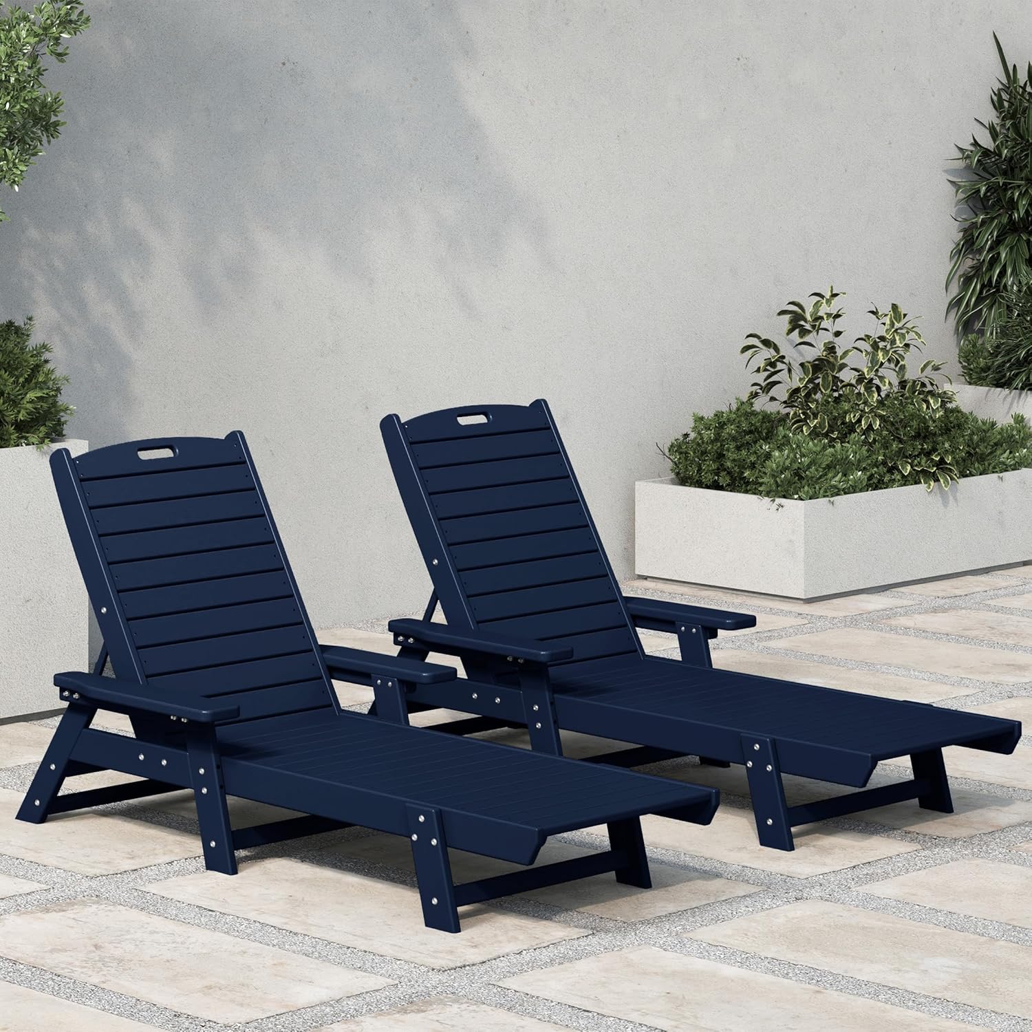 كرسي استرخاء ماليبو بولي قابل  - مراجعة Outdoor Furniture Recliner Set وسعره