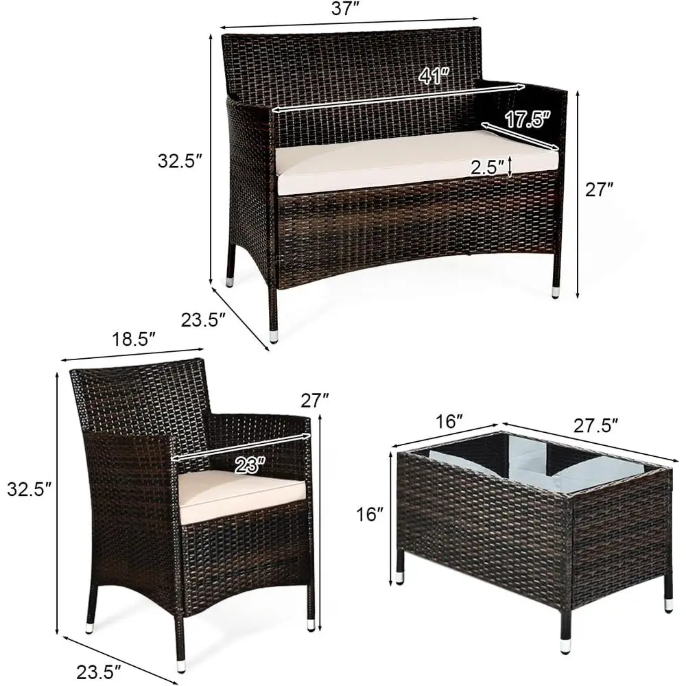 طقم أثاث خارجي من الراتان مكون - مراجعة Outdoor Furniture Balcony وسعره