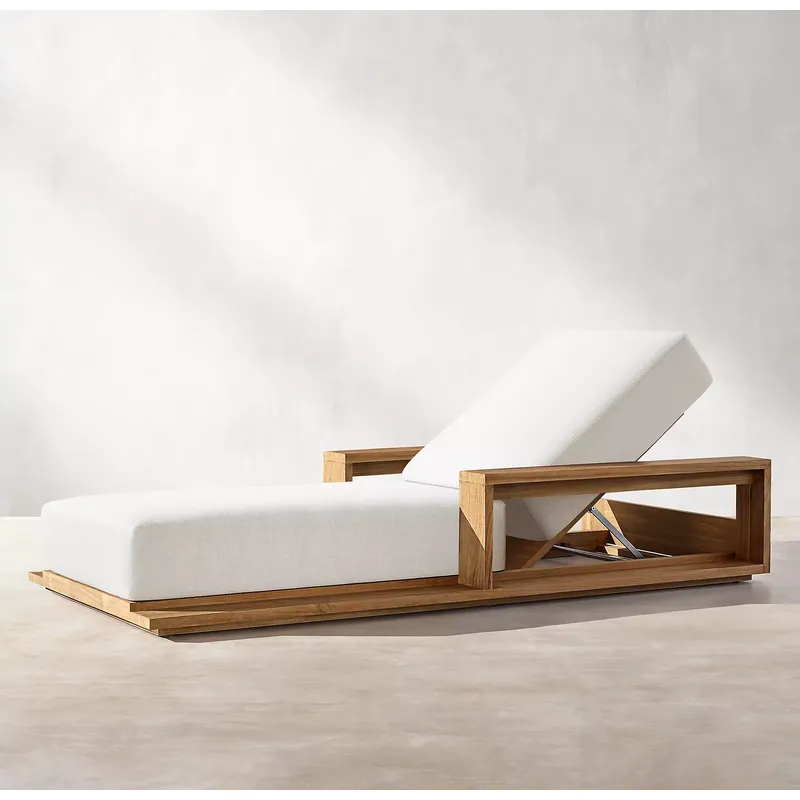 كرسي استلقاء خشبي للشاطئ وحمام - مراجعة Outdoor Furniture In Sale وسعره