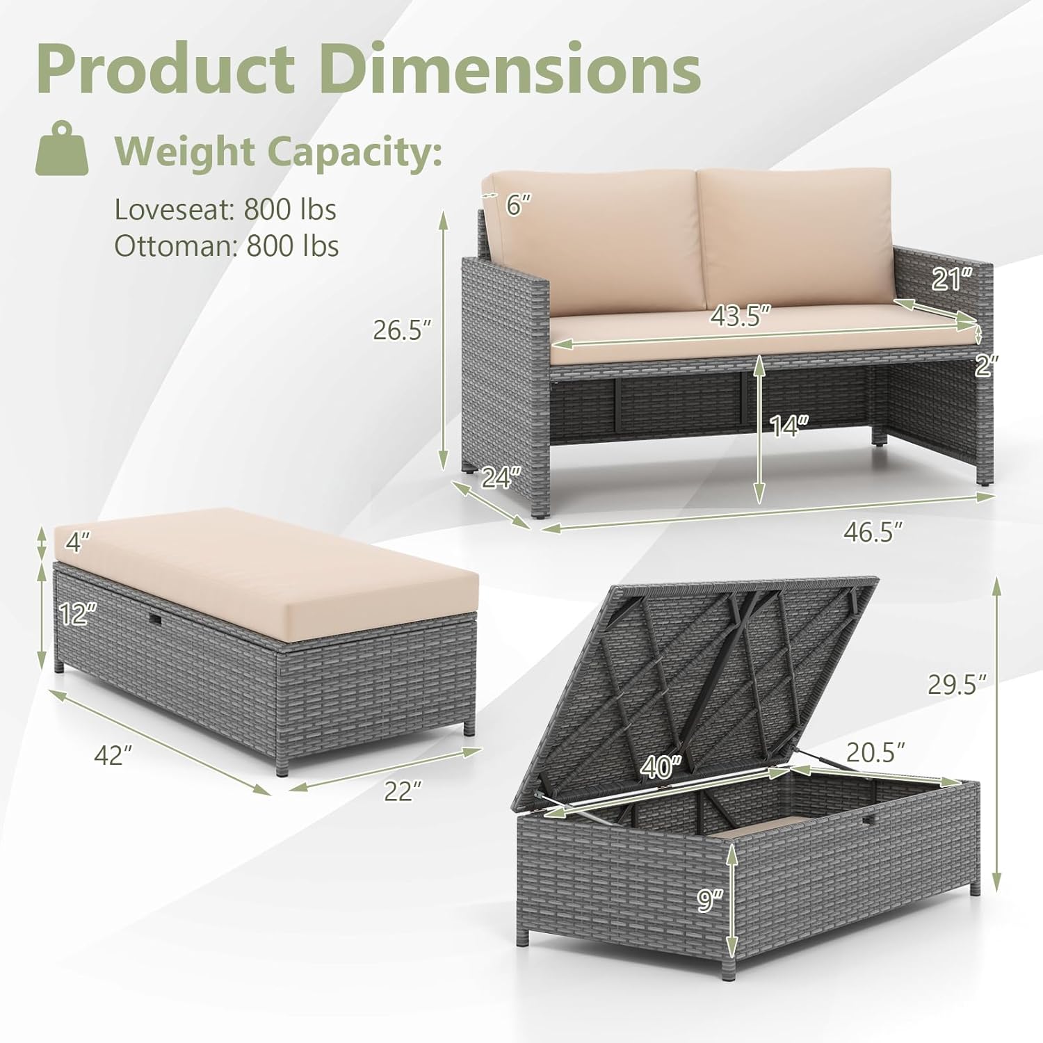 سرير نهاري من الخوص للفناء الخ - مراجعة Outdoor Furniture Balcony وسعره