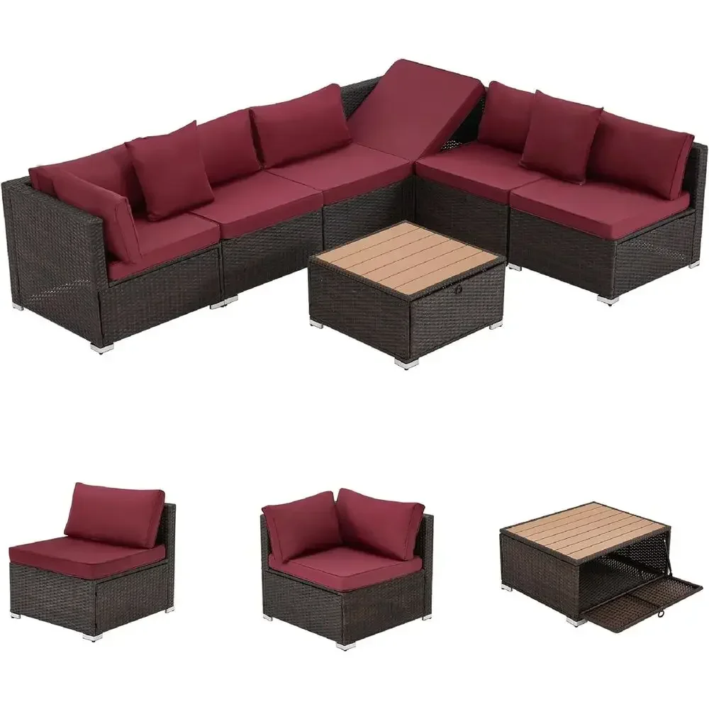 طقم أثاث خارجي مكون من 7 قطع:  - مراجعة Outdoor Furniture Balcony وسعره