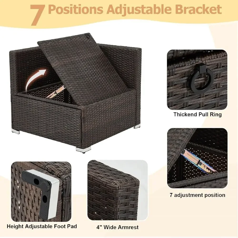 طقم أثاث خارجي مكون من 7 قطع:  - مراجعة Outdoor Furniture Balcony وسعره