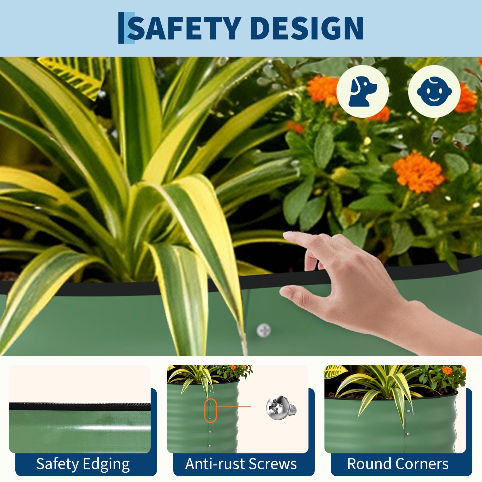 حوض زراعة مرتفع مجلفن مقاس 8×4 - مراجعة Planter Raised Metal وسعره