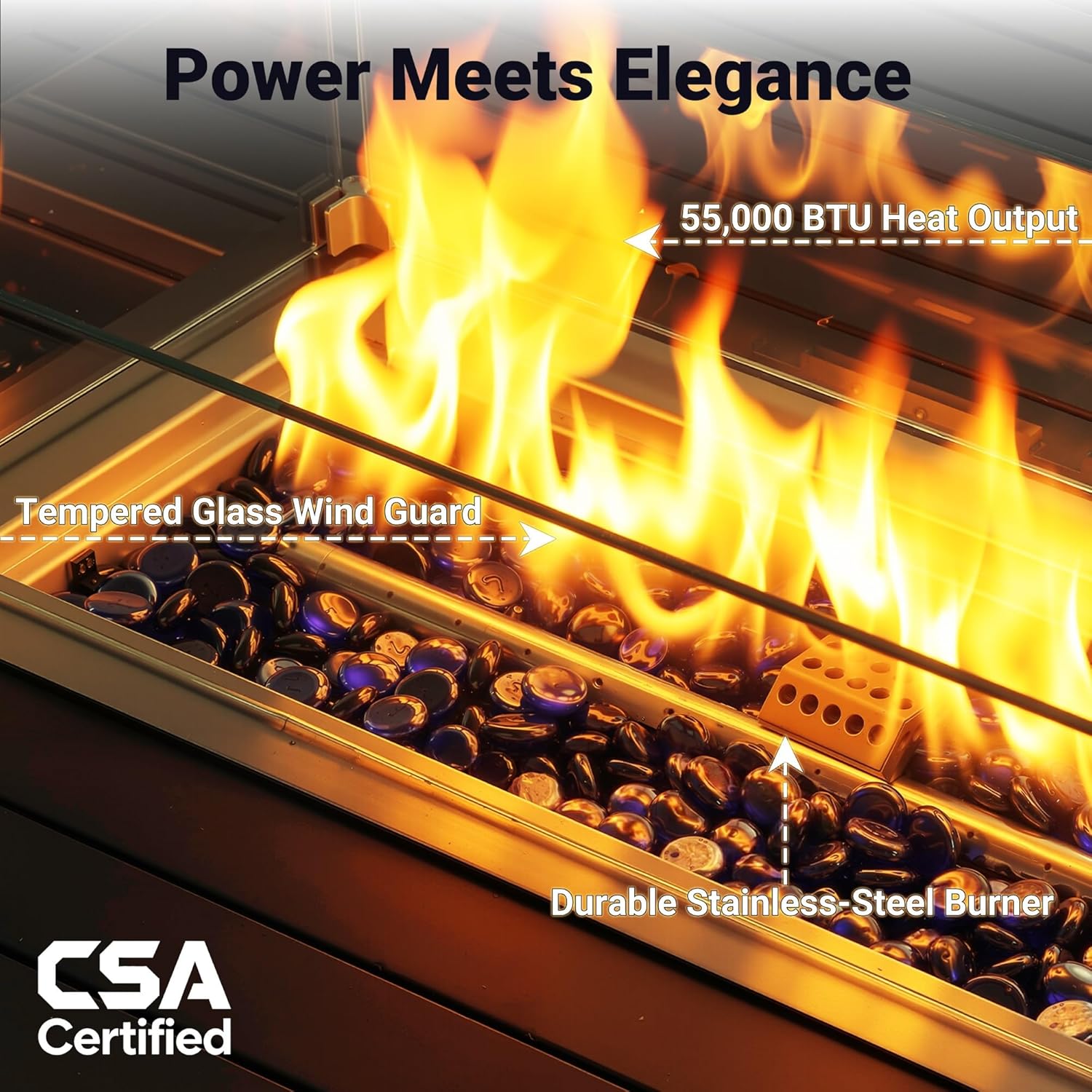 طقم أثاث فناء من الألومنيوم 5  - مراجعة Outdoor Furniture Fire Pit Set وسعره