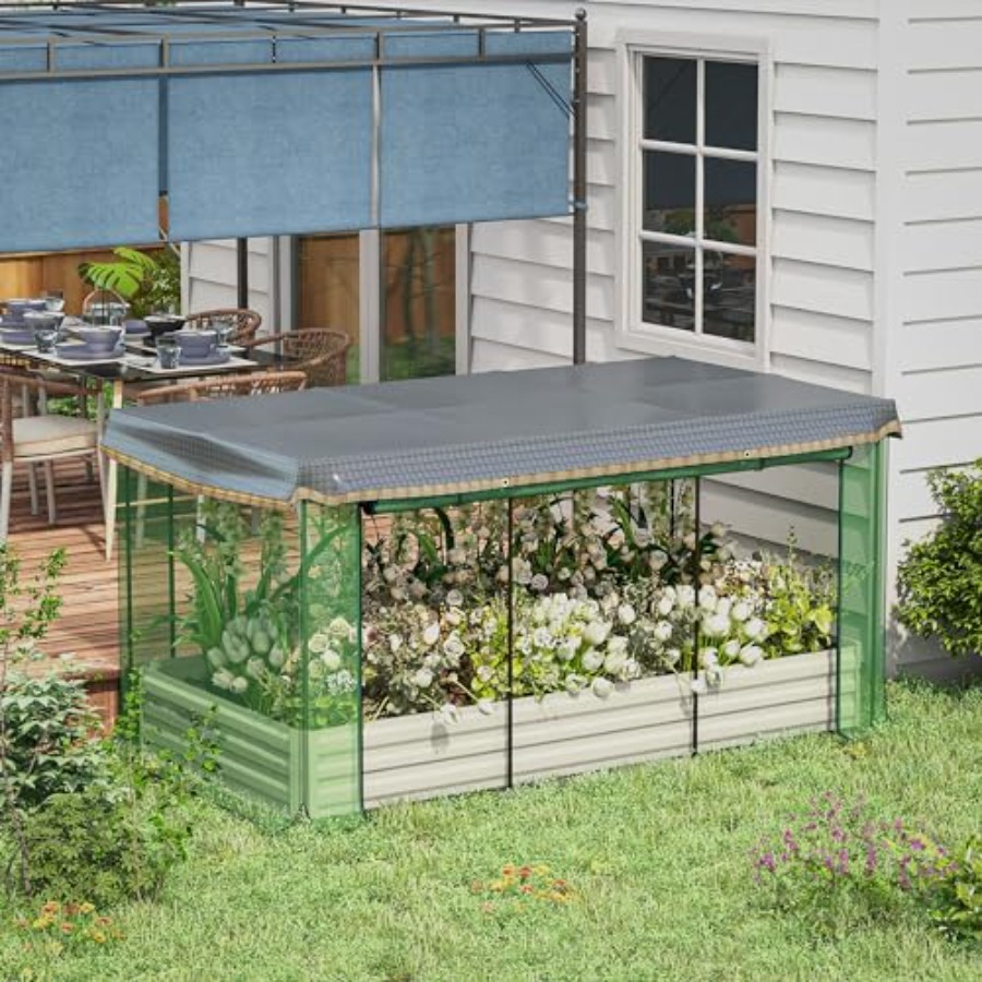 حوض زراعة معدني مجلفن مقاس 7.3 - مراجعة Planter Raised Metal وسعره