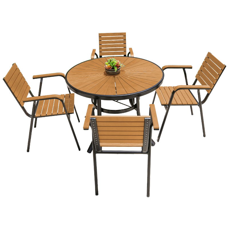 طاولة طعام خارجية دائرية عصرية - مراجعة Outdoor Furniture For Cafe وسعره