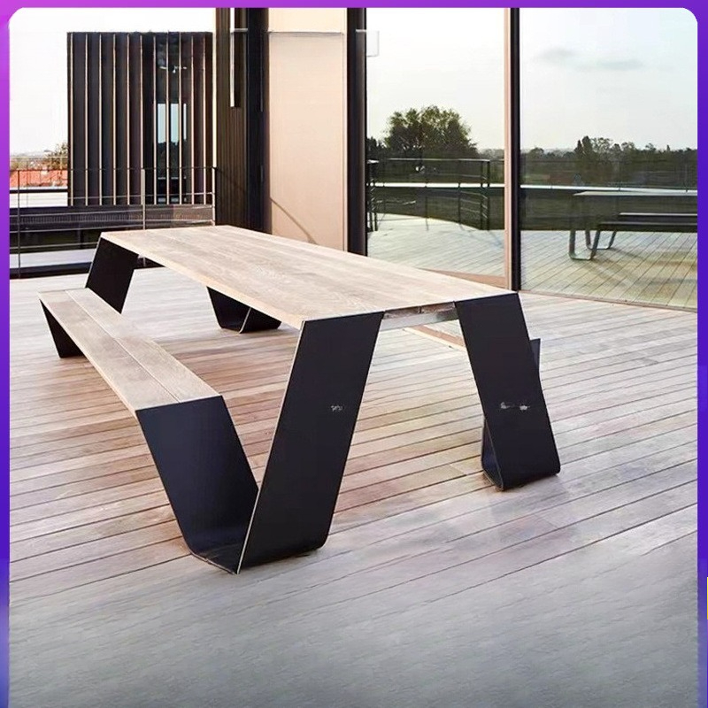 طاولة طويلة قطعة واحدة مع مجمو - مراجعة Outdoor Furniture One Piece وسعره
