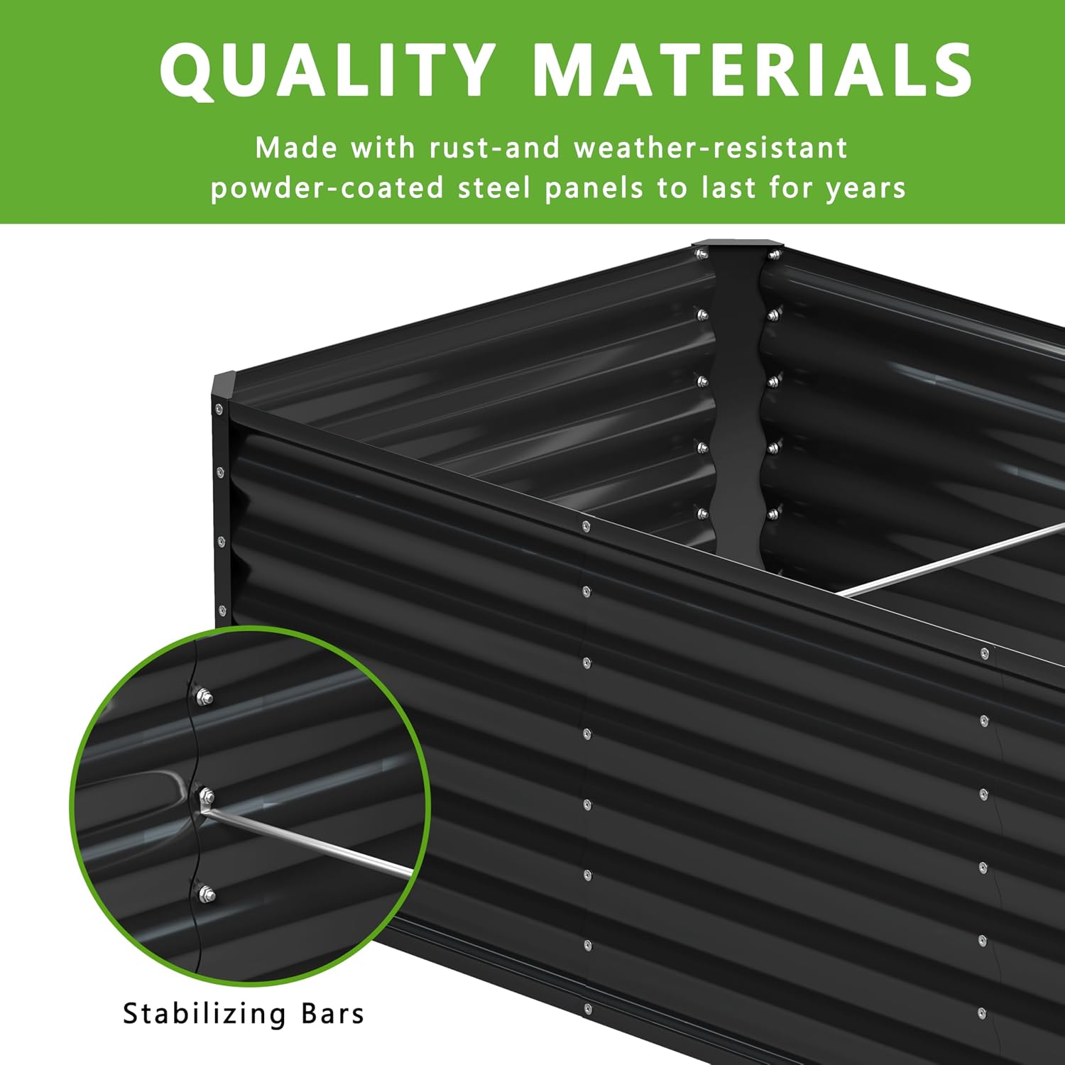 حوض زراعة مرتفع مجلفن 6×2×1 قد - مراجعة Planter Raised Metal وسعره