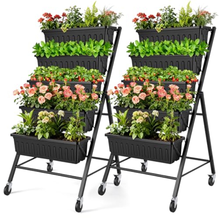 حوض زراعة عمودي مرتفع للاستخدا - مراجعة Planter Raised Metal وسعره