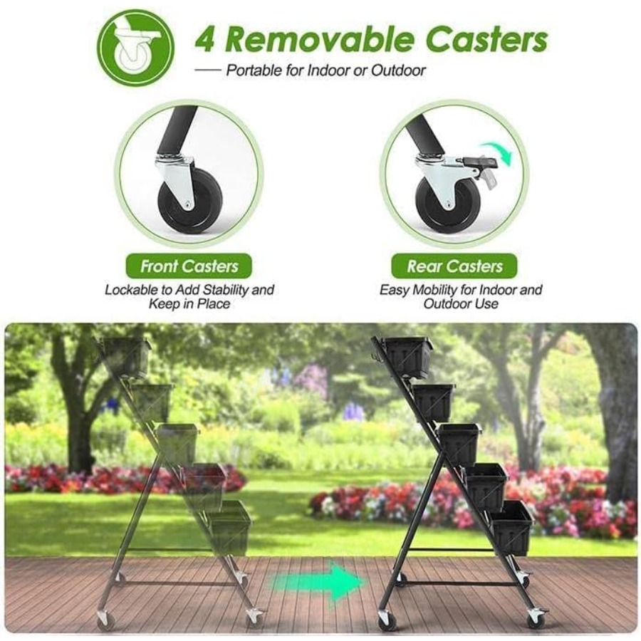 حوض زراعة عمودي مرتفع للاستخدا - مراجعة Planter Raised Metal وسعره