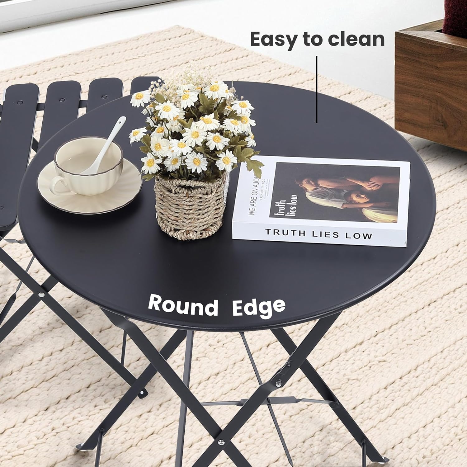 طقم بيسترو خارجي قابل للطي من  - مراجعة Outdoor Furniture Balcony وسعره