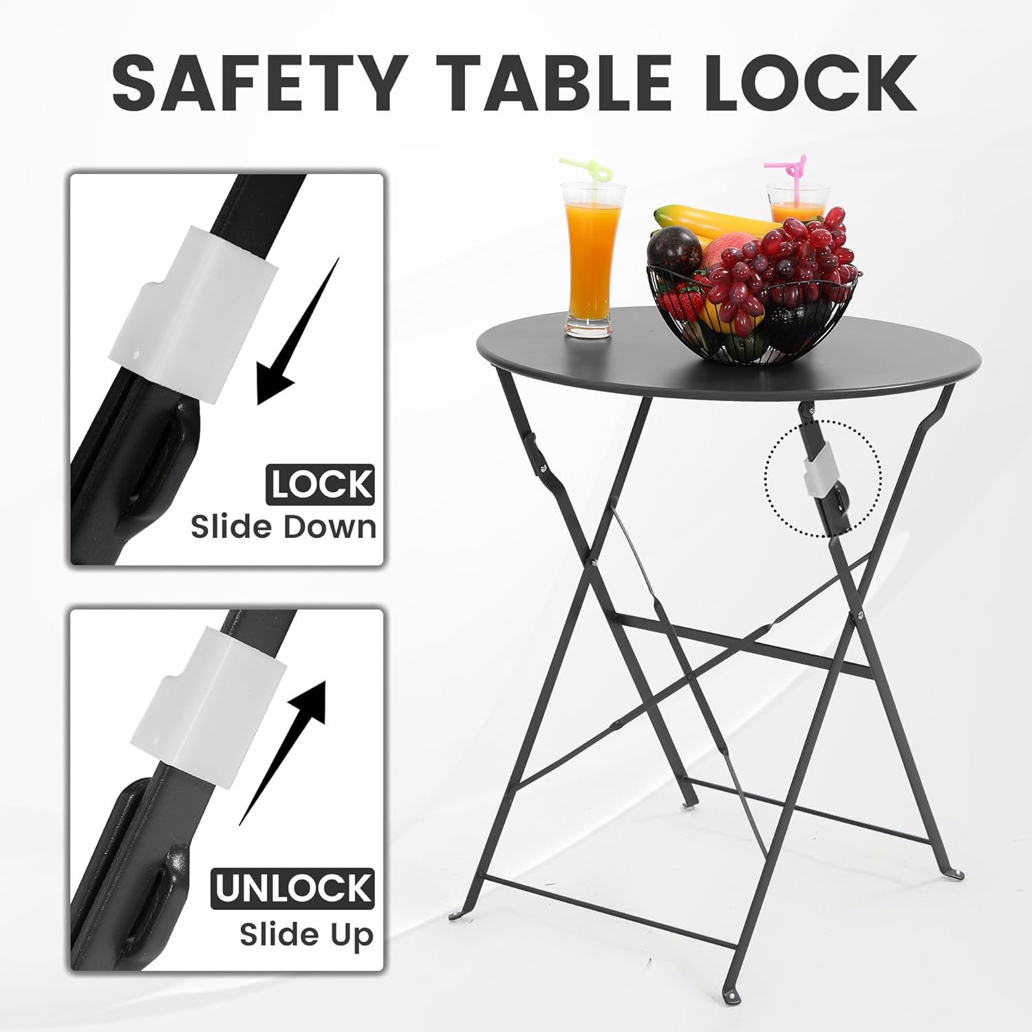 طقم بيسترو خارجي قابل للطي من  - مراجعة Outdoor Furniture Balcony وسعره