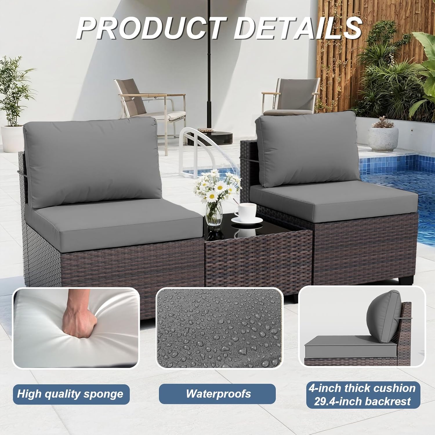 طقم أثاث للفناء مع طاولة موقد  - مراجعة Outdoor Furniture Fire Pit Set وسعره