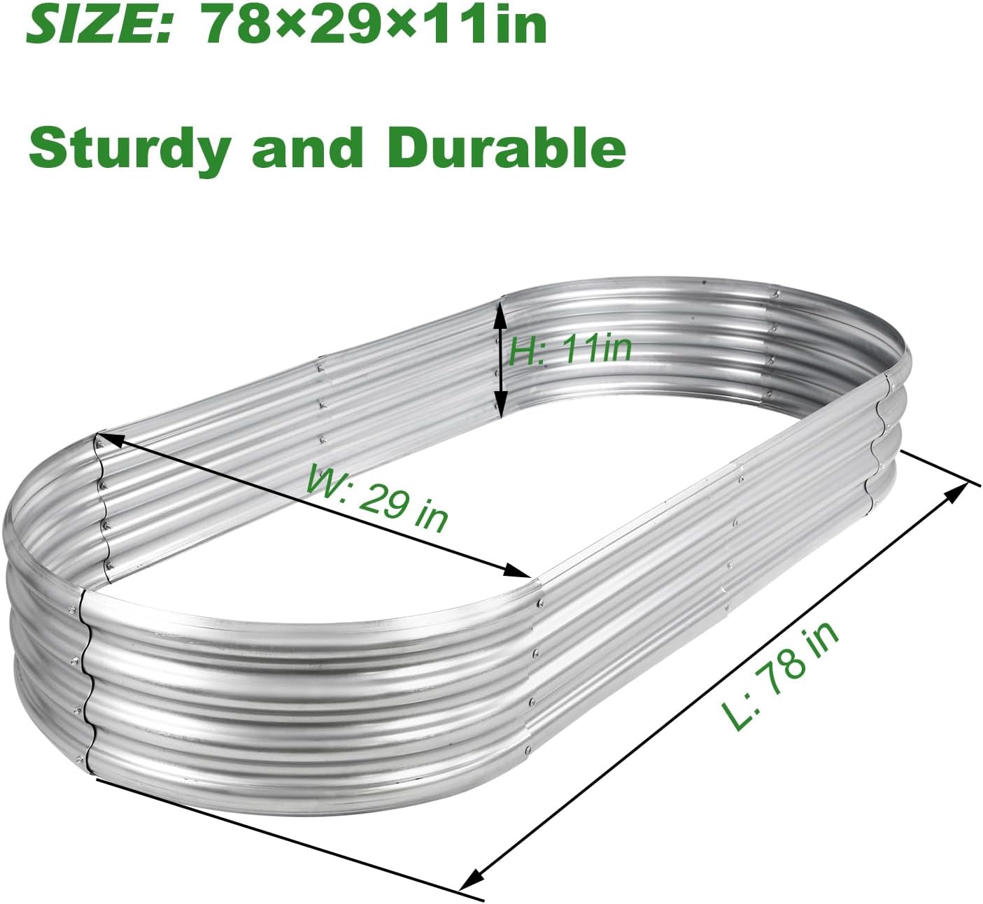 حوض زراعة مرتفع معتمد من GRS،  - مراجعة Planter Raised Metal وسعره